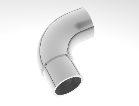 90° reduced elbow male/female for Ø 42,4 mm tube.