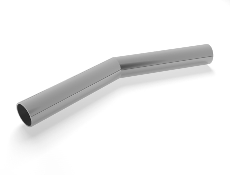 135° flush joiner for Ø 42,4 mm wall or baluster-mounted handrail.