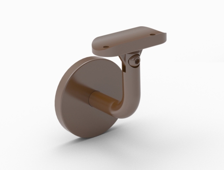 Saddle support for Ø 42,4 mm wall handrail.