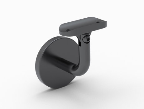 Saddle support for Ø 42,4 mm wall handrail.