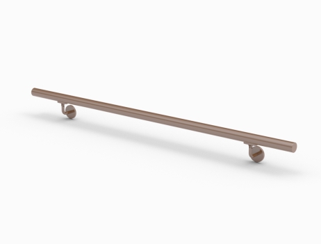 Complete handrail kit Ø 42,4 mm finishing painted bronze.